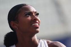 Masai Russell weighs in as she gears up for first World Championship after dominance at USATF Nationals