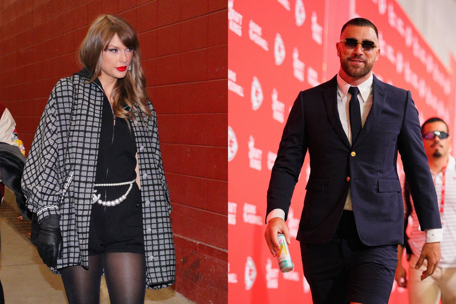 &quot;Taylor Swift got him dressed in some bulls**t&quot;: NFL fans brutally roast Travis Kelce over pre-game outfit for Chiefs-Eagles Super Bowl rematch (Credits: IMAGN)