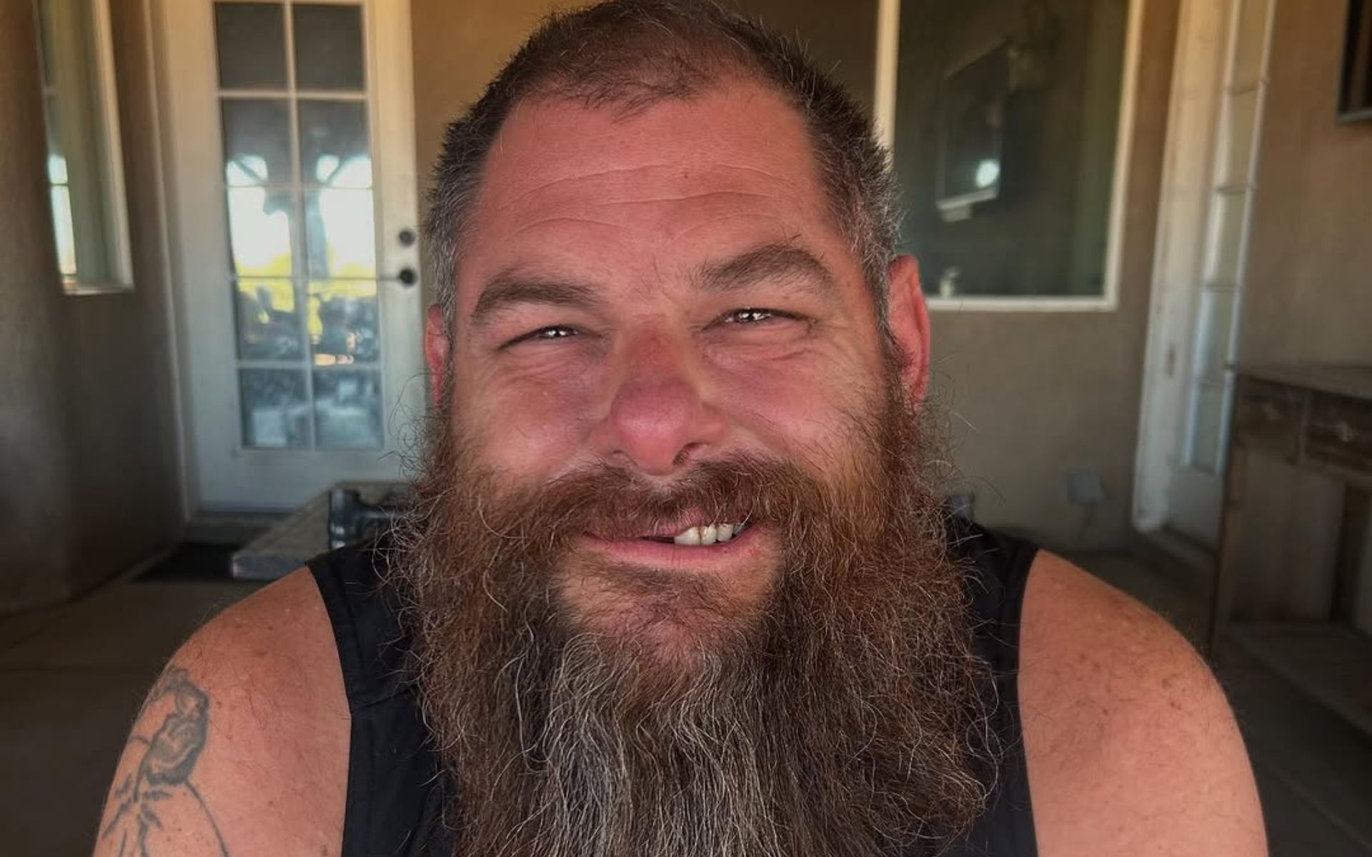 Syko Stu (pictured) suffered serious injuries to his head and jaw from the attack. [Image courtesy: @sykotu on Instagram]