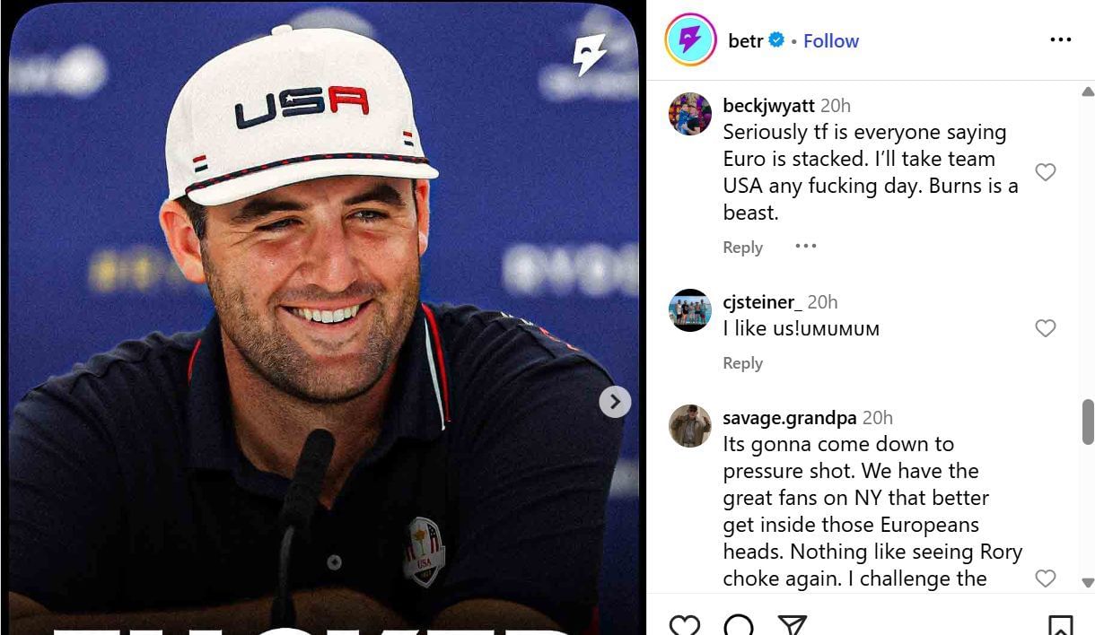 Fans&#039; comments under Betr&#039;s Instagram post (Image Credit: Instagram @betr)