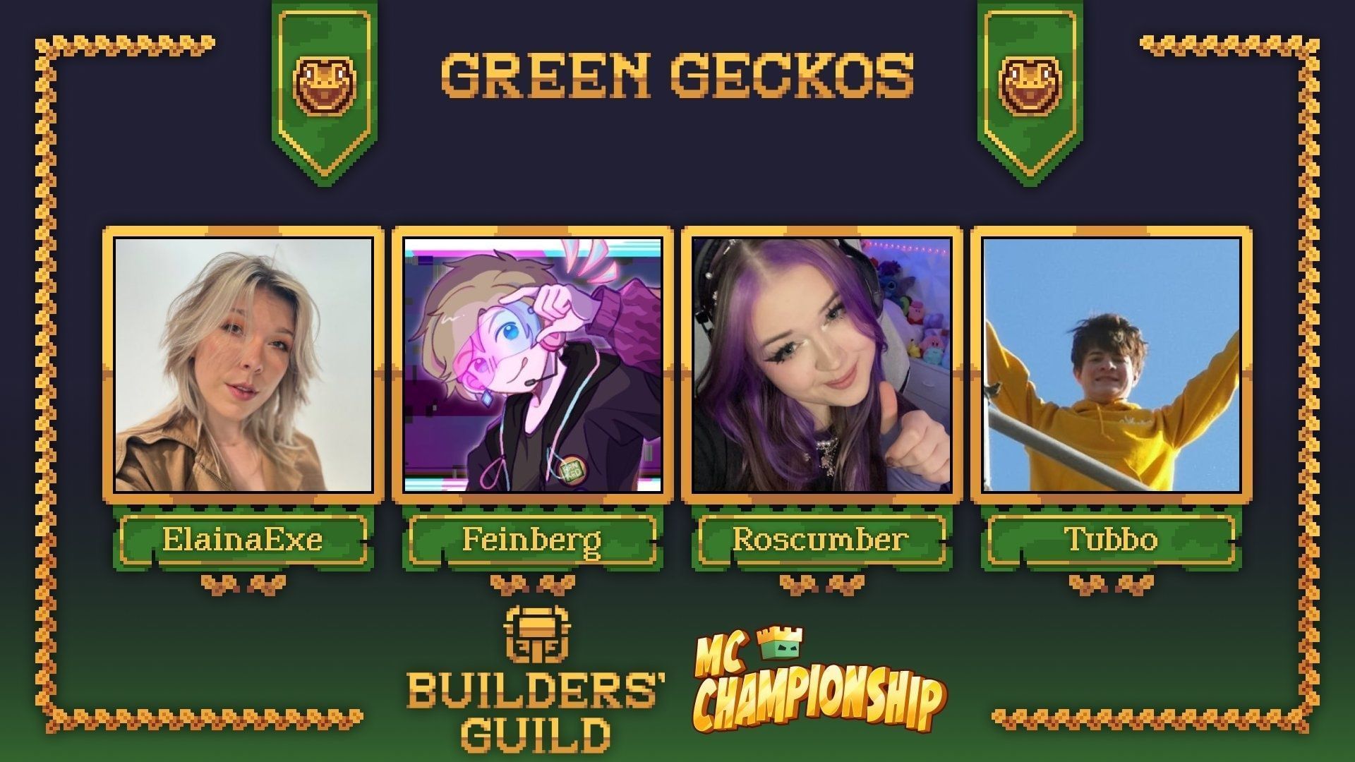 All players on team Green Geckos (Image via X/MCChampionship)