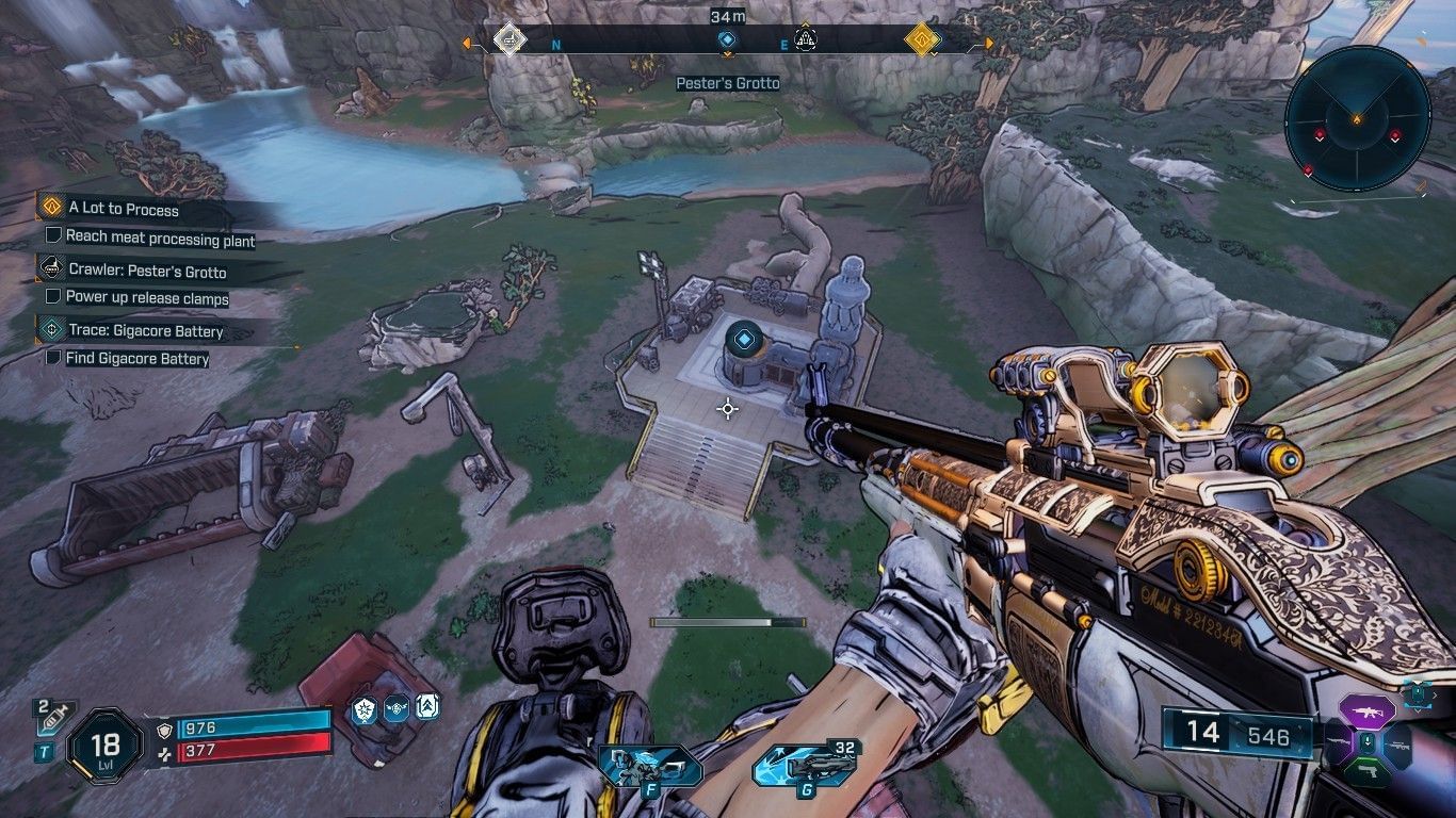 The battery is a bit away from the crawler (Image via 2K)