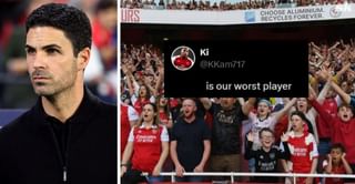 "How does he stay on the pitch", "He is our worst player" - Fans slam Arsenal star despite their win against Port Vale in EFL Cup clash
