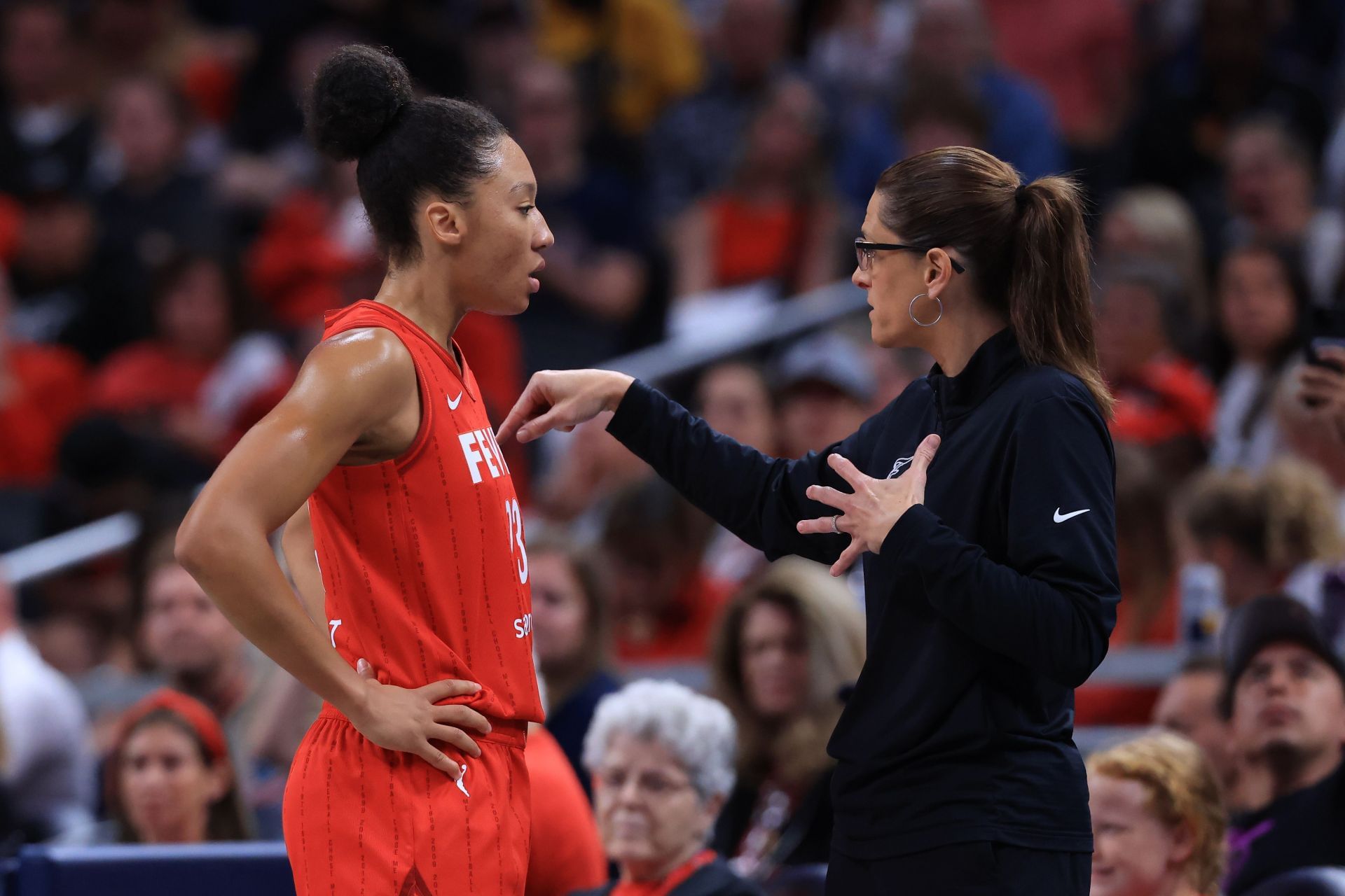 "Stay ready when AP is coming your way": Fever GM reacts to Aerial Powers' viral chest bump moment with Stephanie White