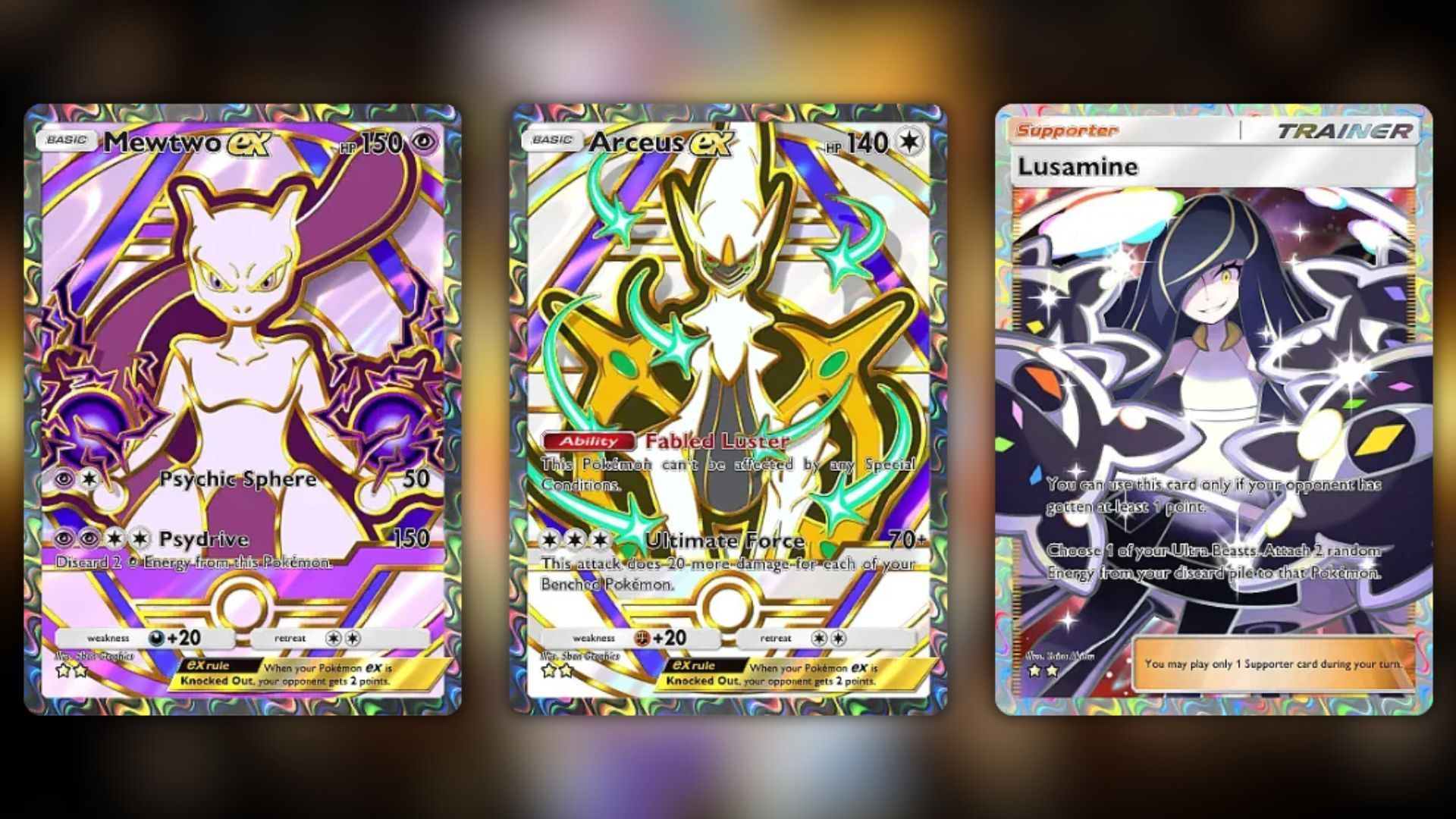 Some Two-Star rarities seen in the set (Image via The Pokemon Company)