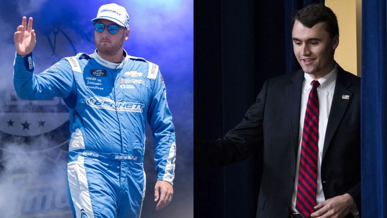 Austin Hill (left) and Charlie Kirk (right). Source: IMAGN