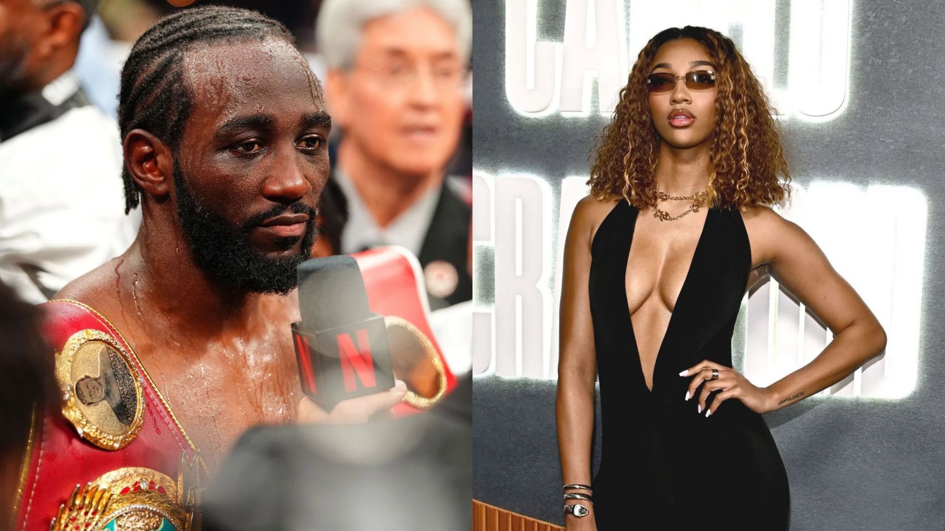 Angel Reese is in attendance as Terence Crawford makes history as the first male boxer to claim undisputed titles across three separate weight divisions (Getty images)