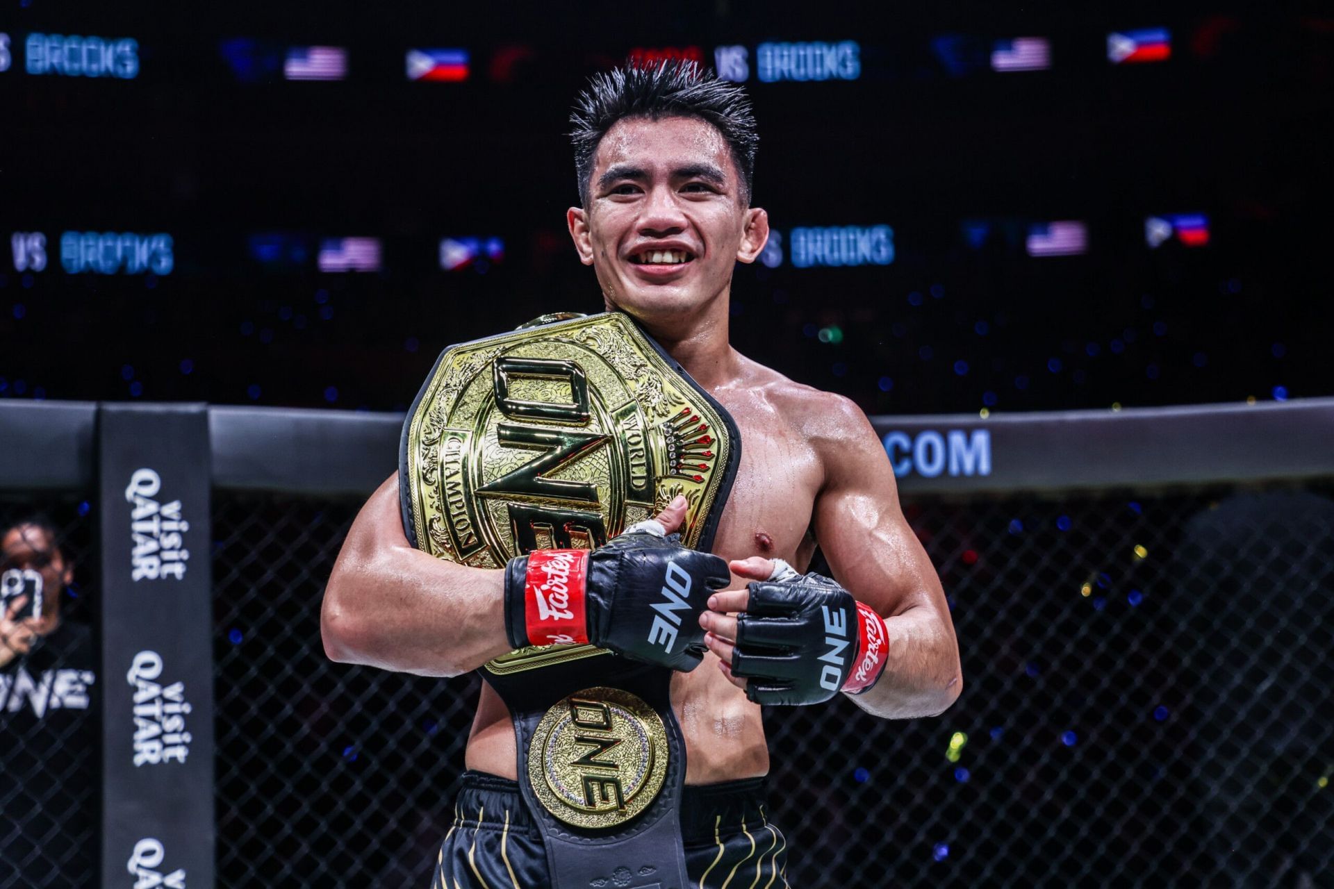Joshua Pacio (pictured) ready to claim two-division MMA world championship glory at ONE 173 in Japan. [Image: ONE Championship]