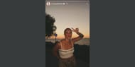 A través de la historia de Instagram de Aryana Sabalenka