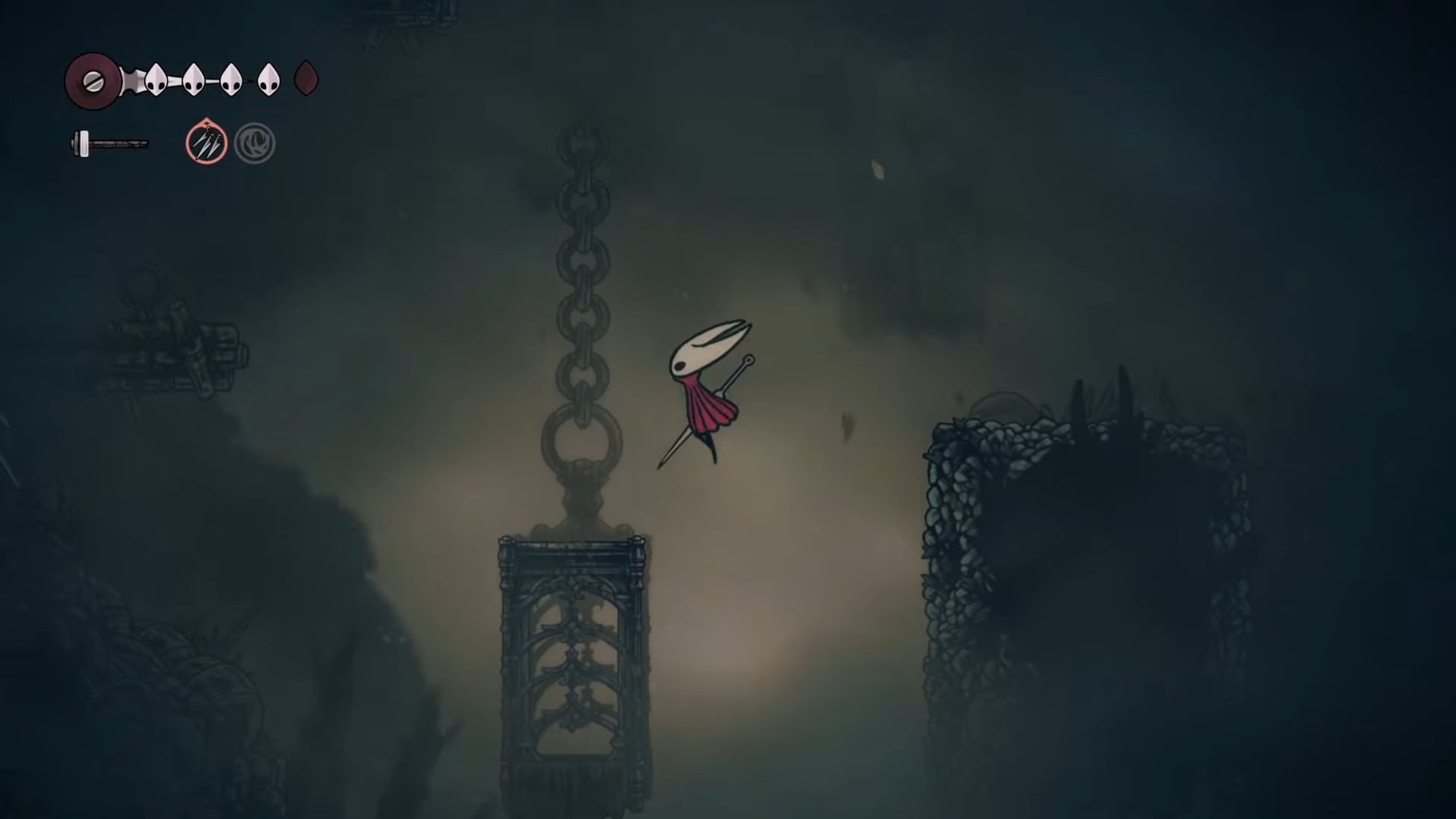Hornet moving through the Mist in Hollow Knight Silksong (Image via Team Cherry || YouTube@/Kibbles Gaming)