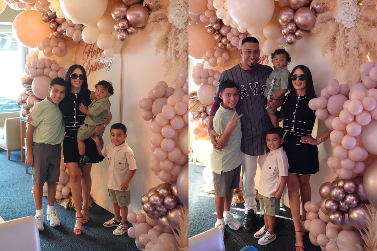Edwin Diaz with his family.(@nashaly.diaz/Instagram)
