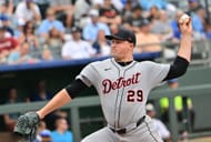 Tarik Skubal in action against the Kansas City Royals - Source: Getty