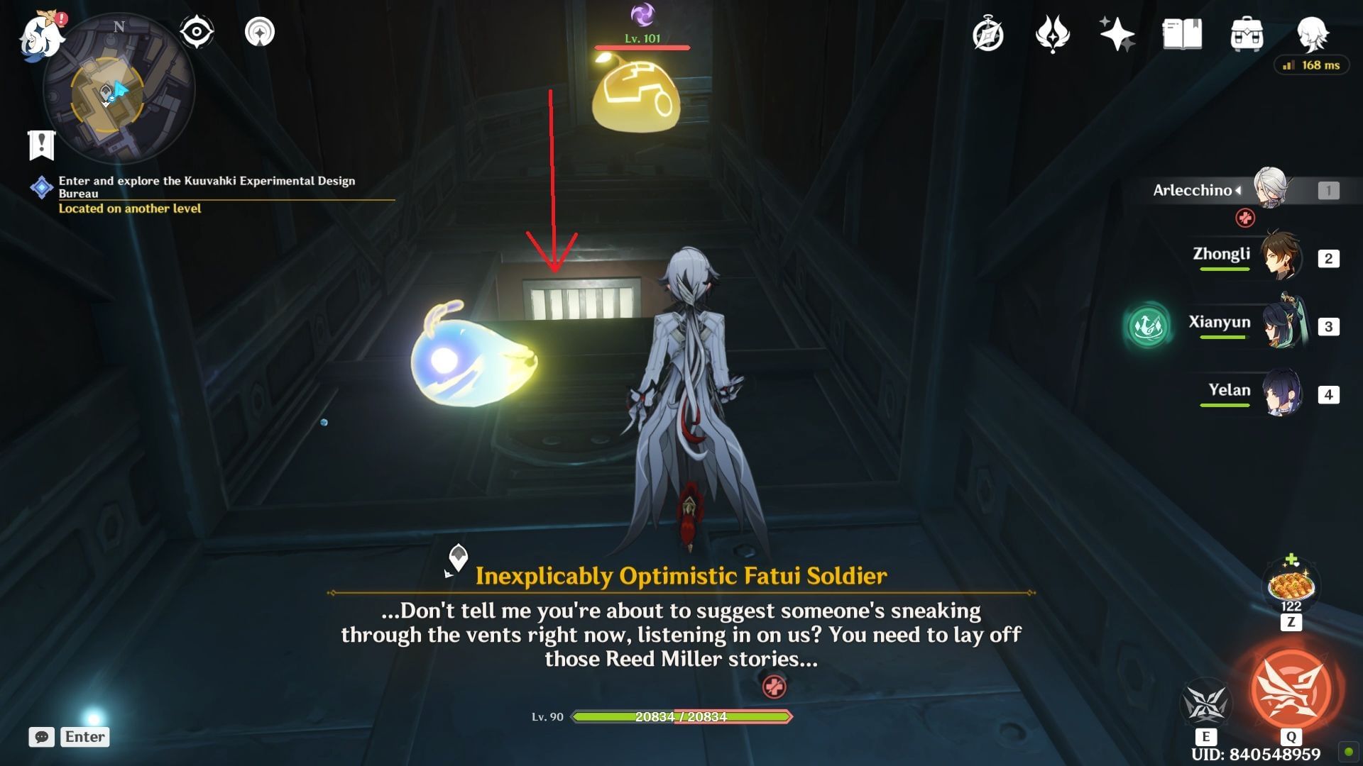 Enter through the opening (Image via HoYoverse)