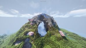 This Minecraft seed features a giant hollow mountain