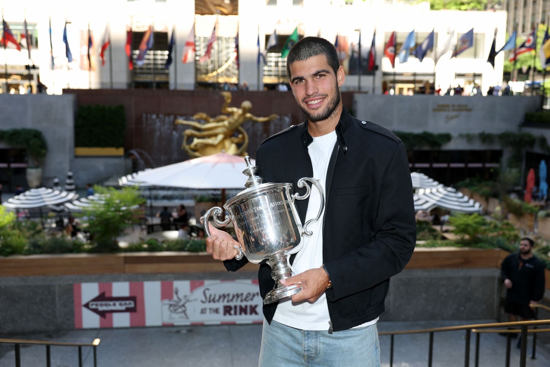 2025 US Open Champion Carlos Alcaraz - New York City Trophy Tour - Source: Getty
