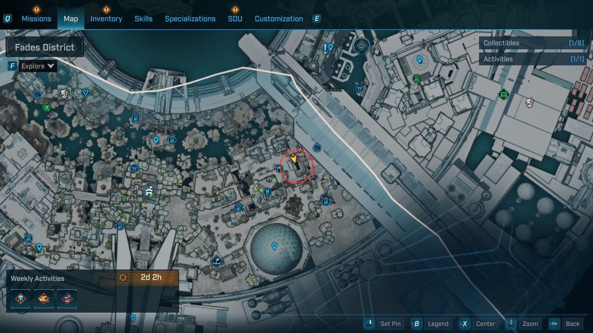 Pool location to find the Burrito (Image via 2K)