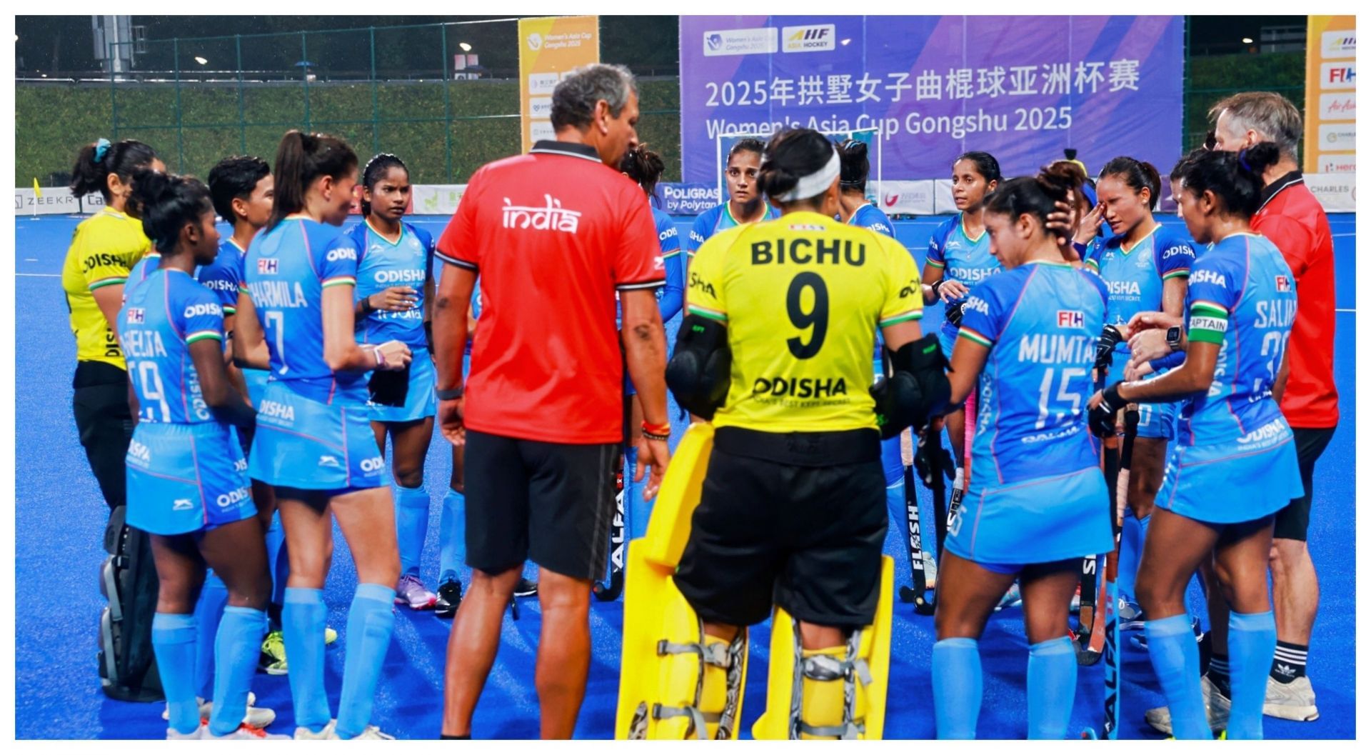 India took the lead but failed to keep the mChinese strikers at bay in the women