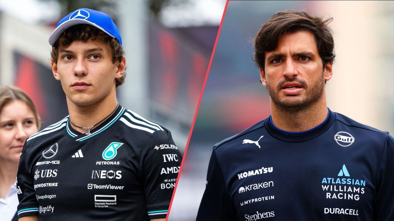 Andrea Kimi Antonelli (L) and Carlos Sainz (R) | Image via Getty