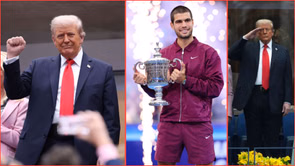 WATCH: All noteworthy moments from Donald Trump's US Open visit ft. loud boos, major delay & President's apathetic reaction to Carlos Alcaraz's win