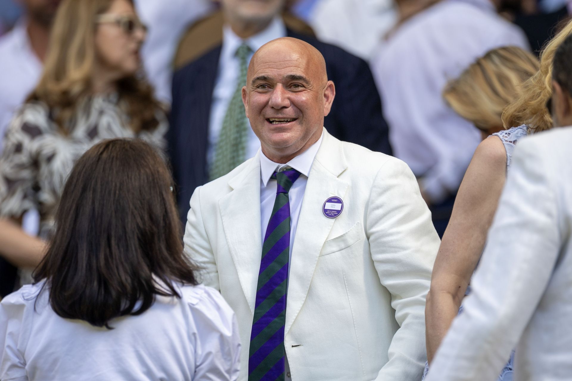 Andre Agassi at the Championships - Wimbledon 2025 - Source: Getty
