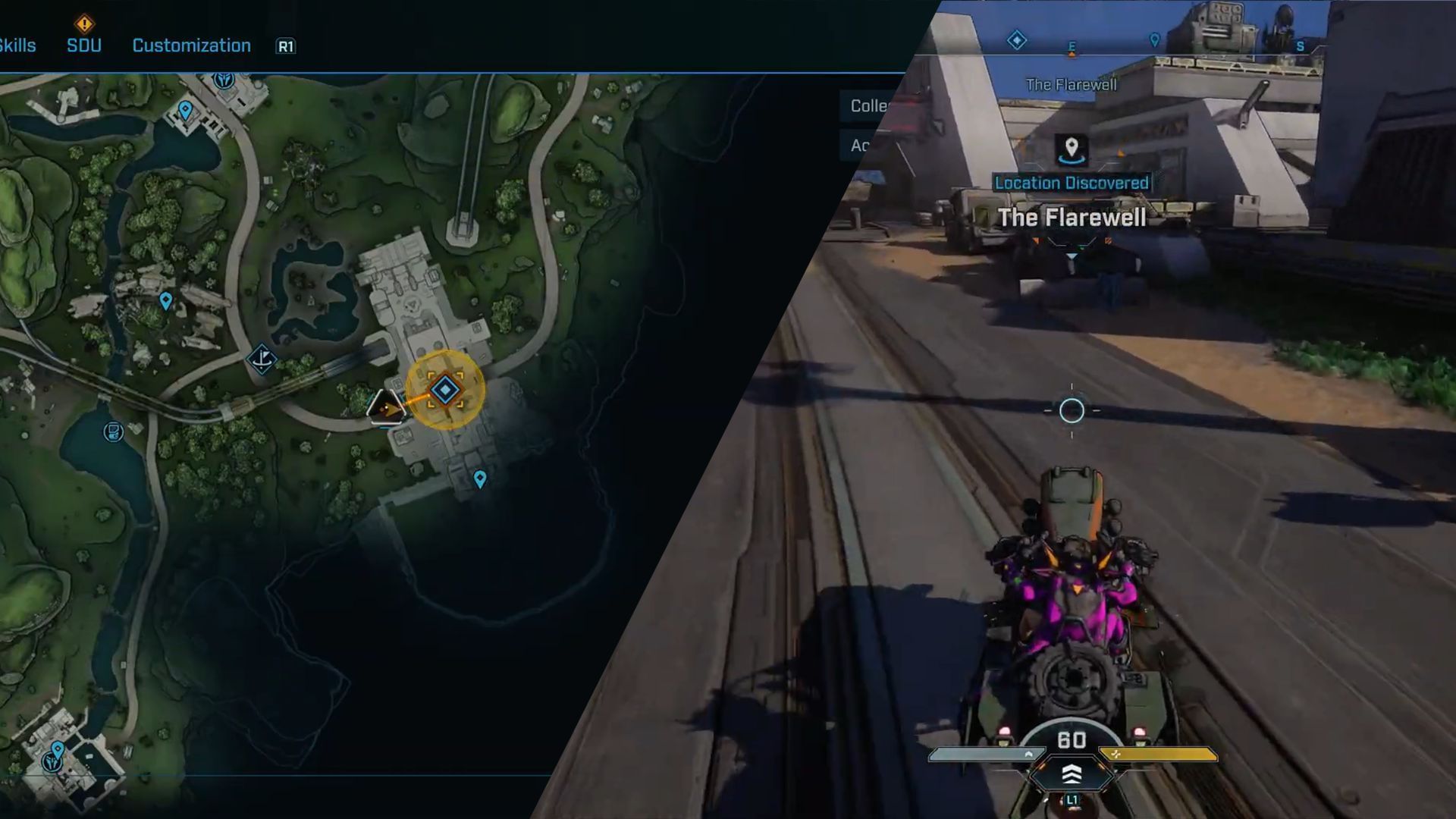 Head east to find the Order Base in The Flarewell to find the Portrait (Image via Gearbox Software)