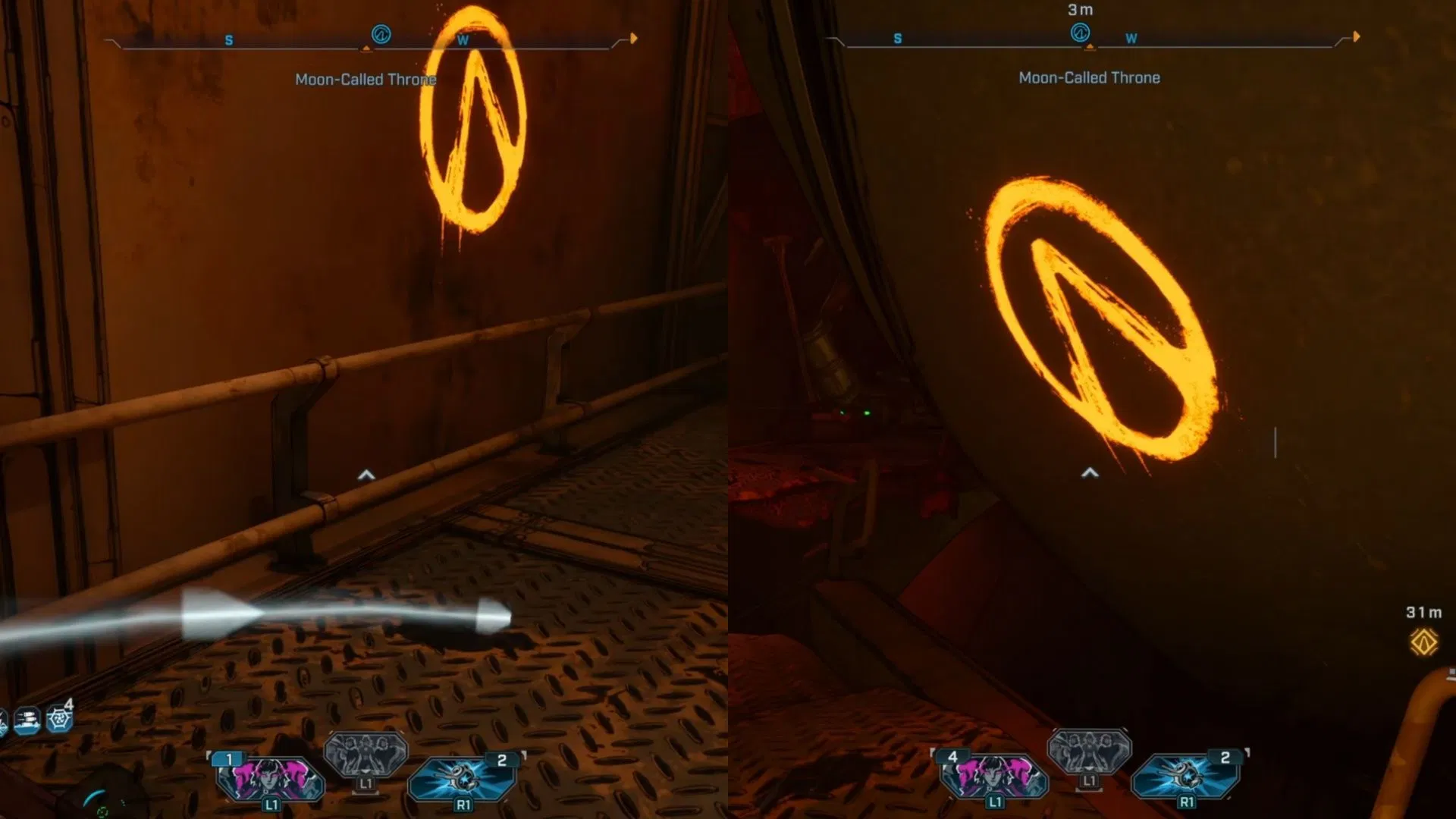 There are two very easy to get Vault Hunter symbols along the way (Image via 2K Games)