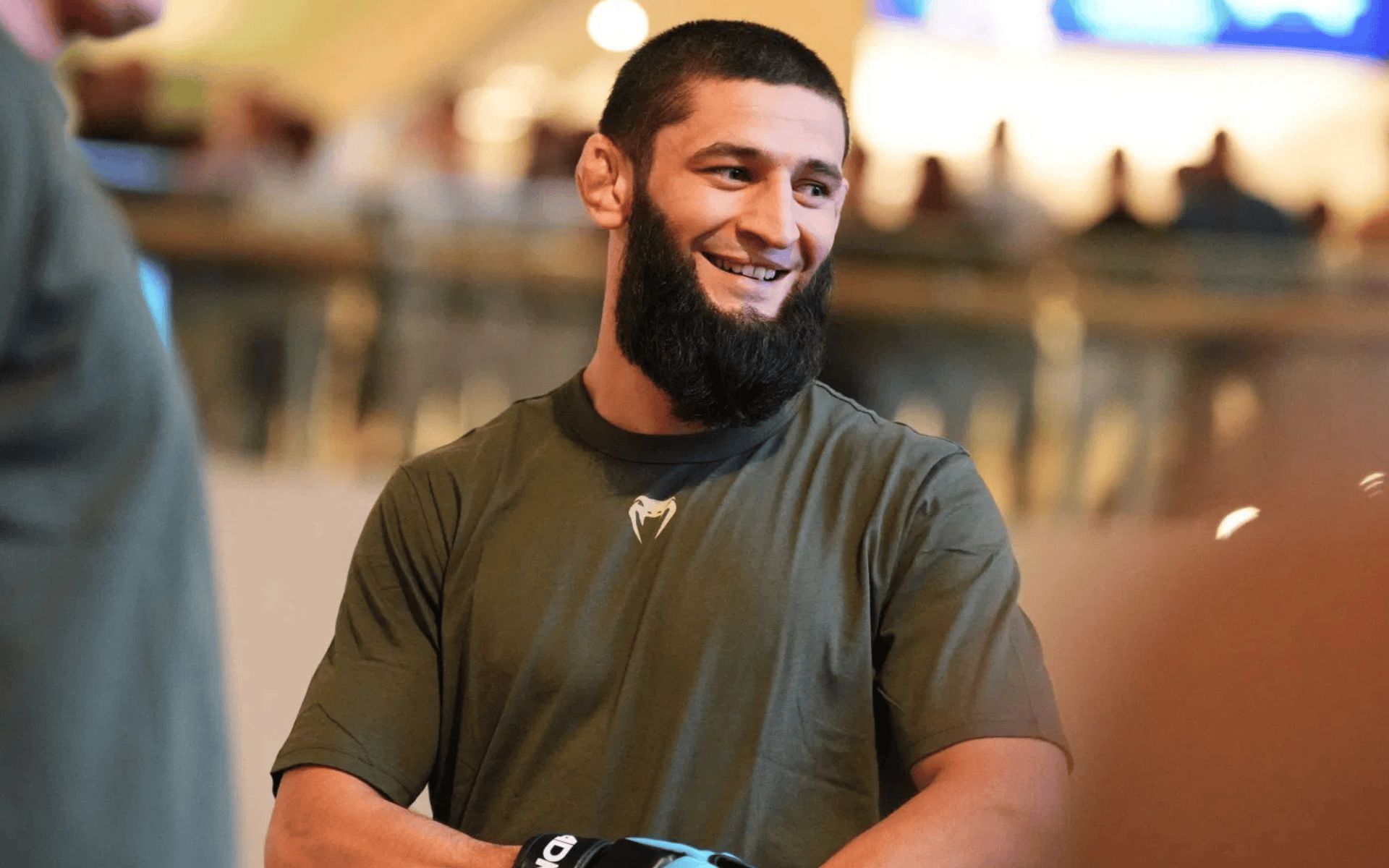 Khamzat Chimaev is training young students to land effective takedowns. [Image courtesy: Getty]