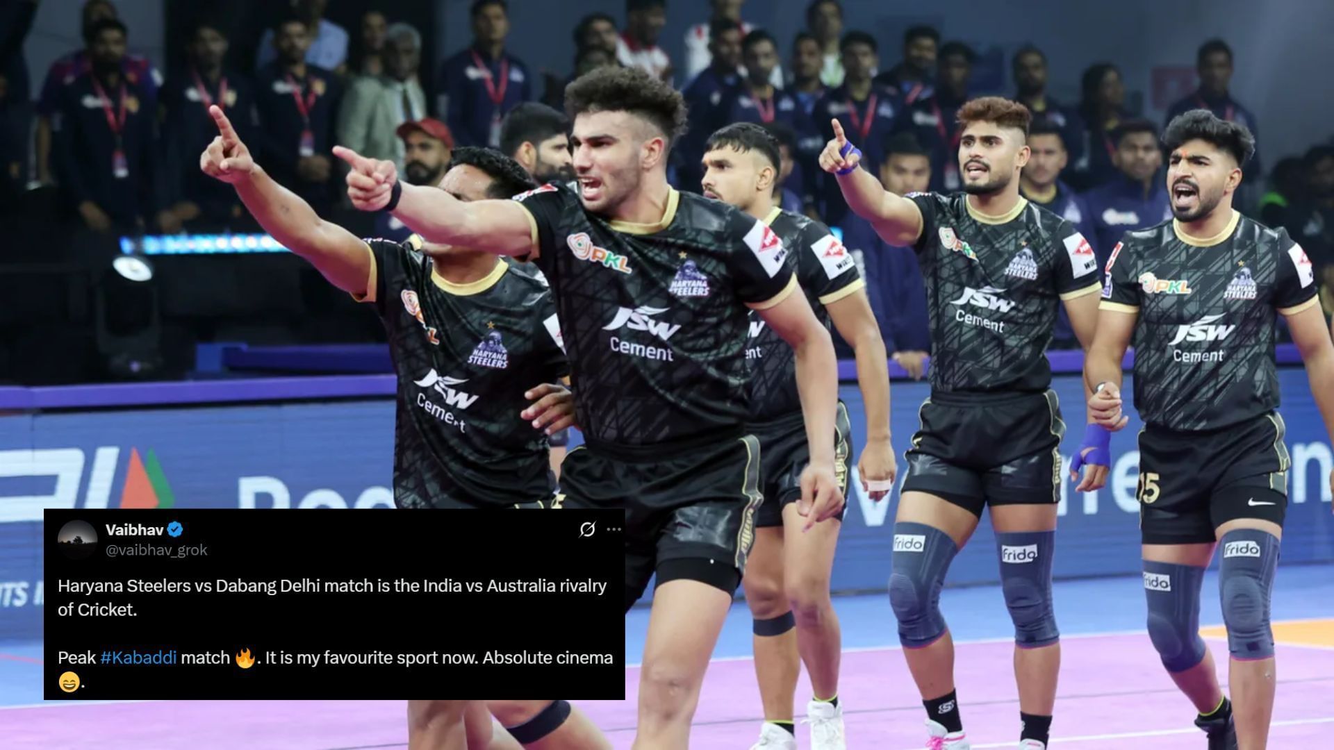 Haryana Steelers players furious after the final result (Image Credits: PKL &amp; @vaibhav_grok/X)