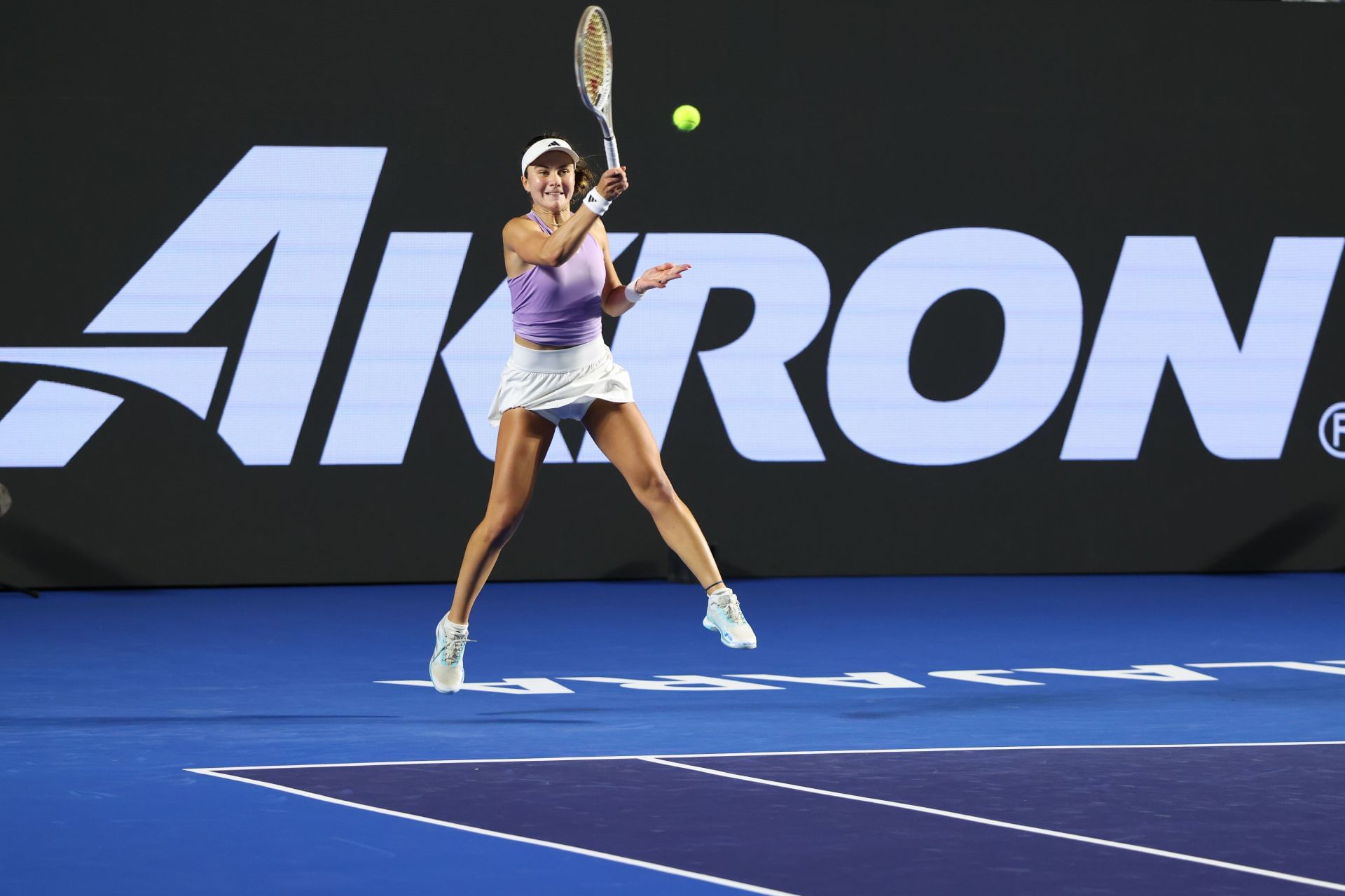 Iva Jovic at the Guadalajara Open. (Source: Getty)