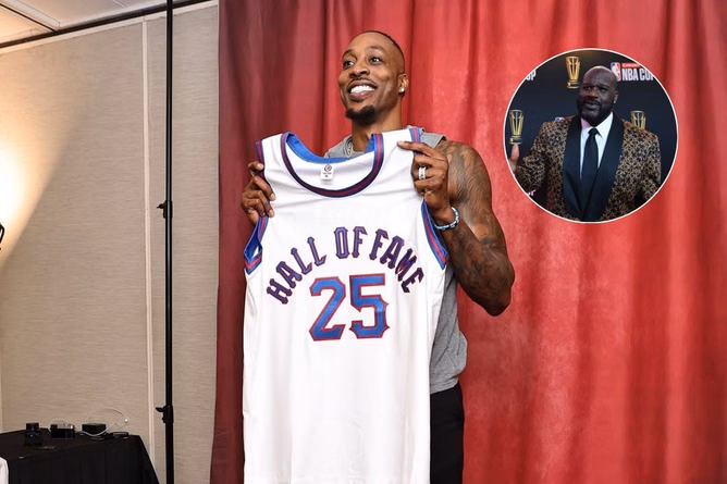 "We did not always eye to eye" - Dwight Howard hilariously squashes beef with Shaquille O'Neal as Lakers legend shows up for his HOF night