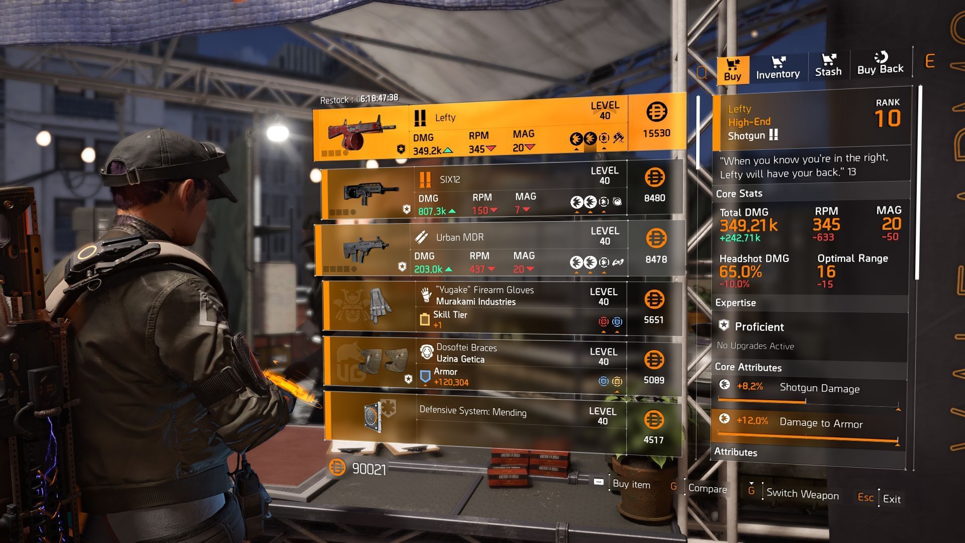 The Division 2 vendor found at the Theatre Settlement (Image via SK Gaming || Ubisoft)