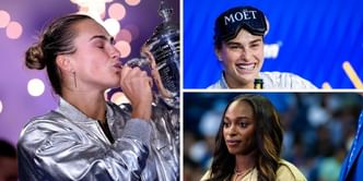 WATCH: Aryna Sabalenka opens up to Sloane Stephens about drinking to celebrate US Open win, lets loose with champagne during fun press conference