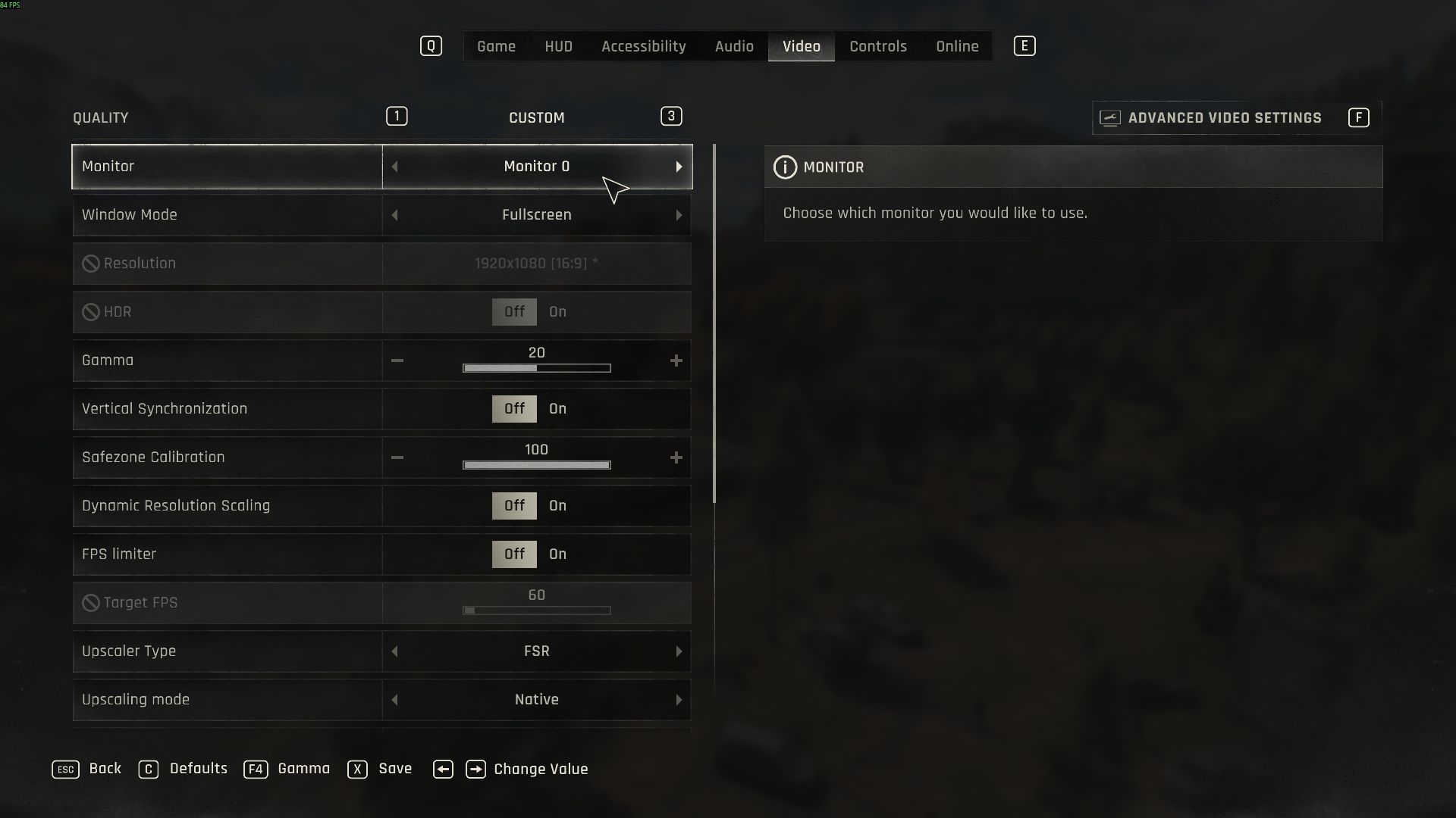 All options in the Video settings tab (Image via SK Gaming || Techland)
