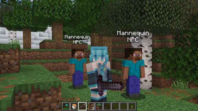 New Minecraft snapshot adds Mannequins for NPC support
