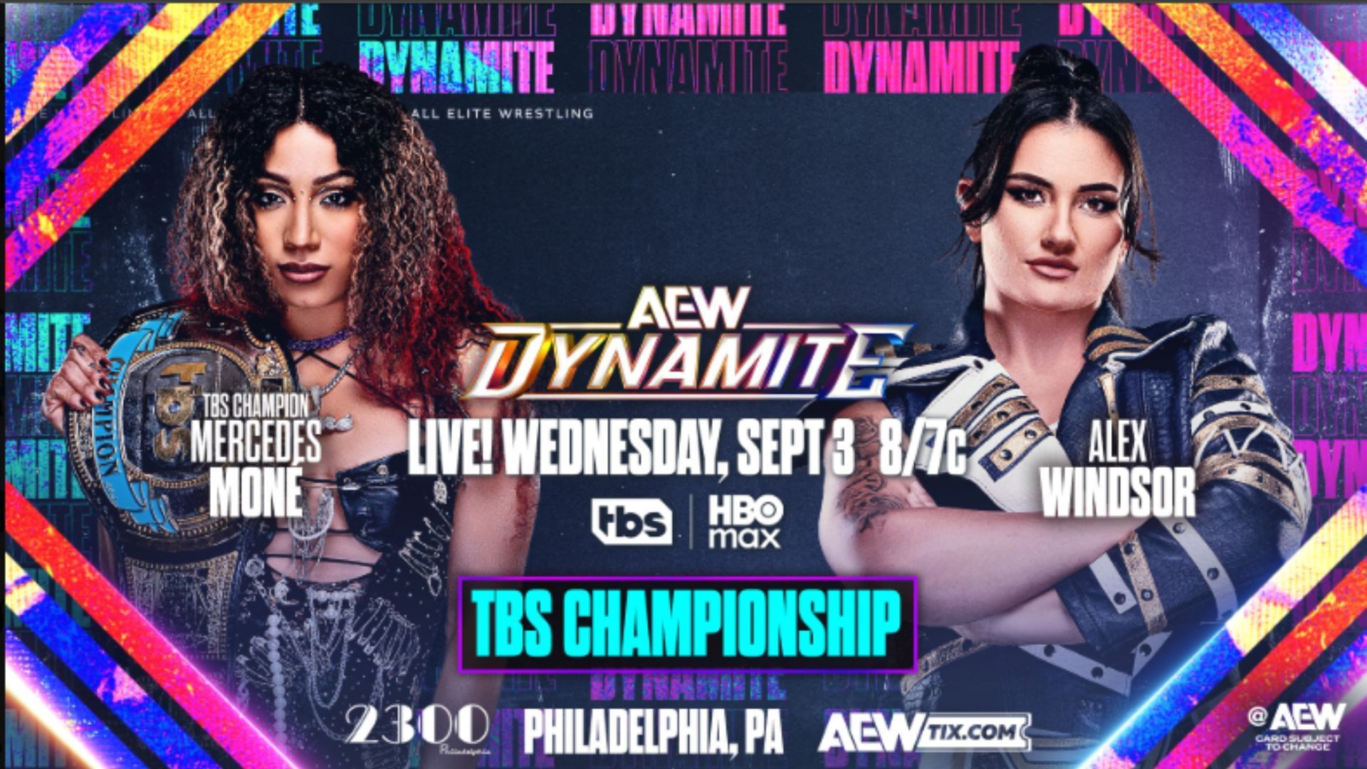 Match graphic for Mone vs Windsor for the TBS Title next week [Image Credits: All Elite Wrestling on X]