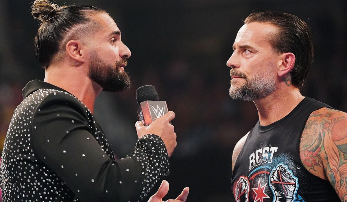 Seth Rollins &amp; CM Punk. [Image credits: WWE.com]