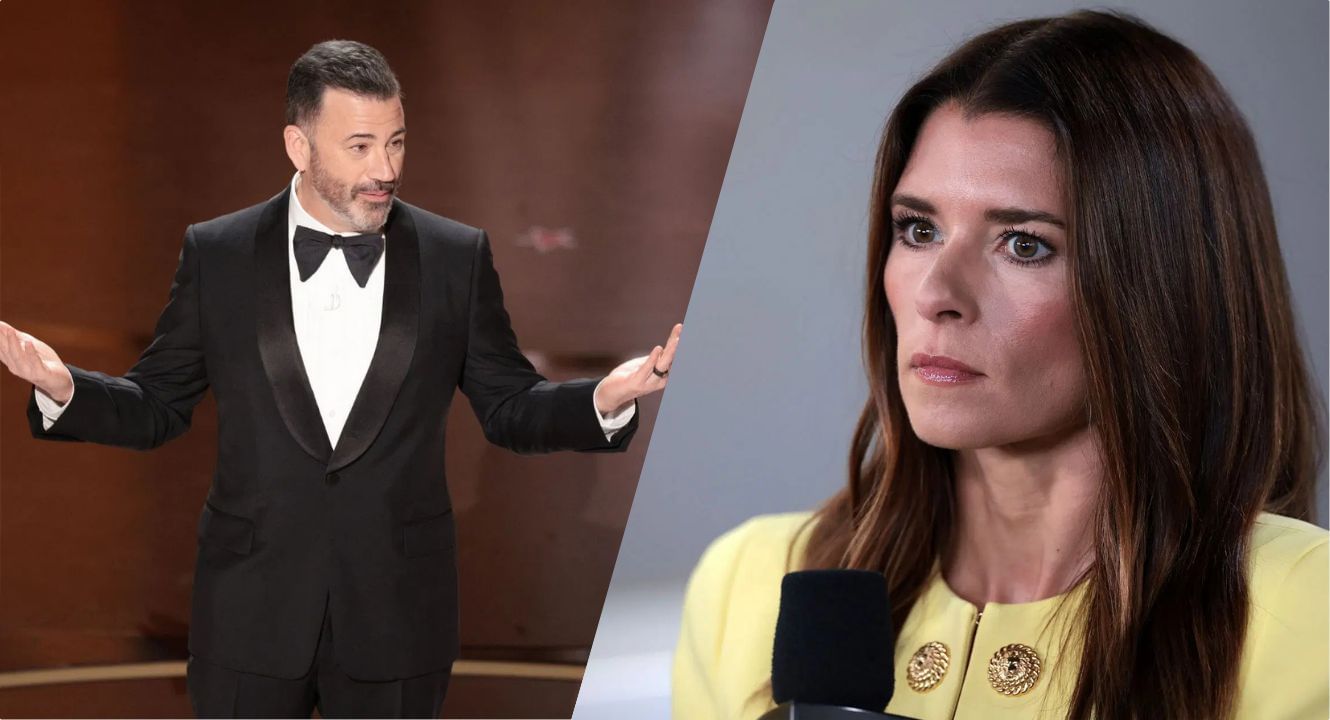 Jimmy Kimmel and Danica Patrick