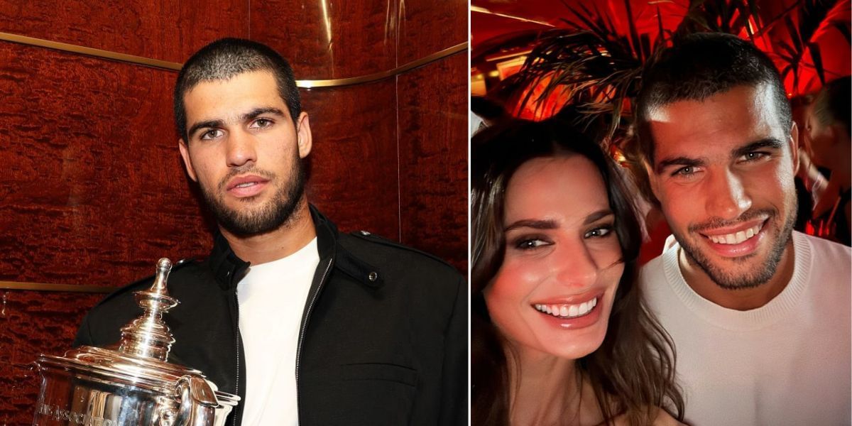 Reports of Carlos Alcaraz &quot;partying with models&quot; in NYC after US Open 2025 title victory leaves fans perplexed | Image Source: Getty, Brianna Bardhi Instagram