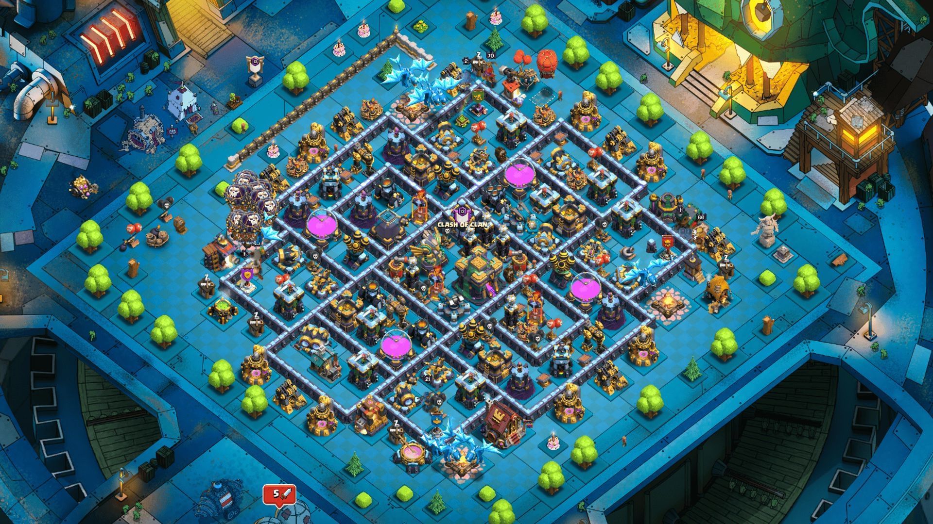 The Mash-A-Rama scenery (Image via Supercell)