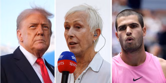 Martina Navratilova accuses Donald Trump of being "jealous" of Carlos Alcaraz after President caught not clapping for Spaniard's US Open heroics