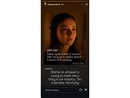 Gonzalez's Instagram story