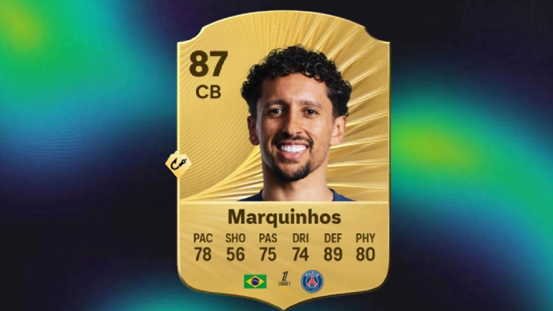 Marquinhos was a pillar in the backline of PSG's UCL-winning squad (Image via EA Sports)