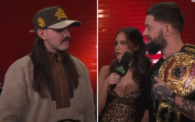 Finn Balor's wife shows up on WWE show; he walks away with her abandoning Dominik Mysterio