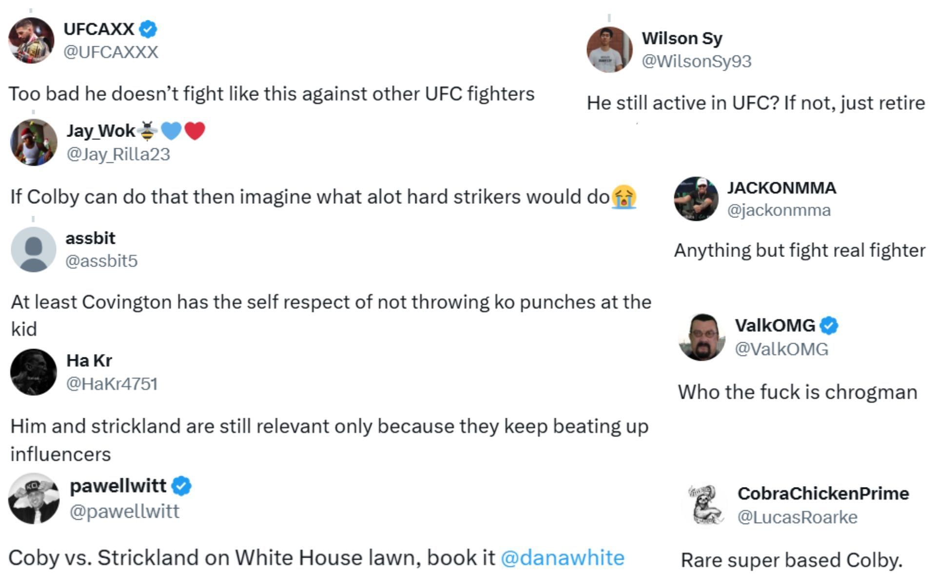 Fan reactions [Screenshots courtesy: @Home_of_Fight on Instagram]