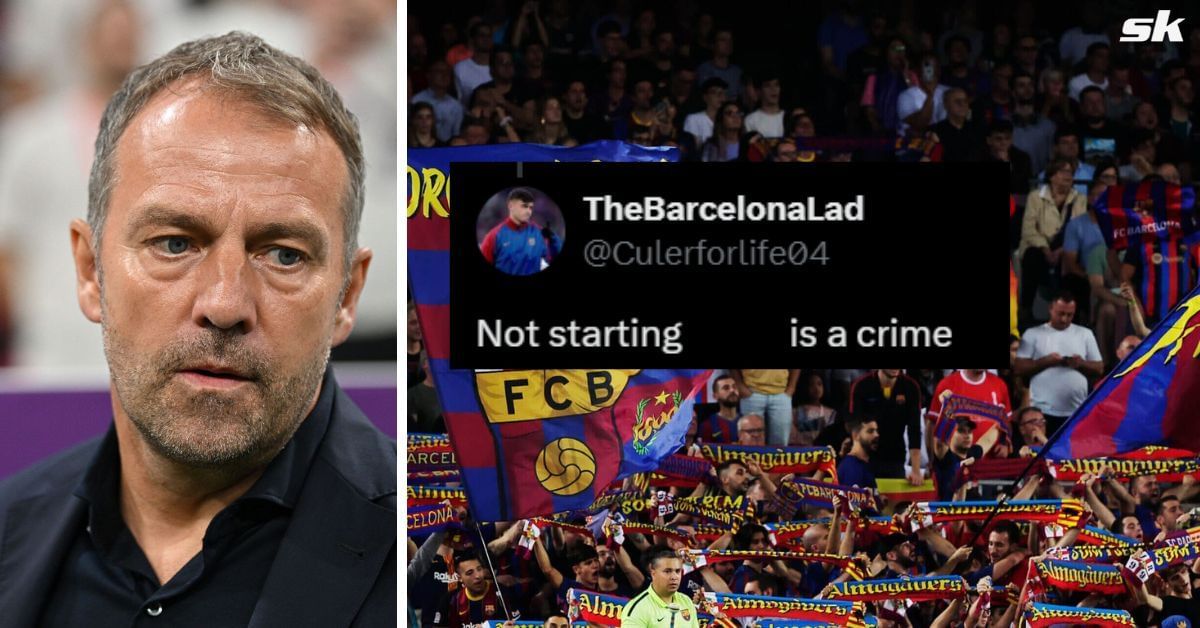 Barcelona fans question Hansi Flick
