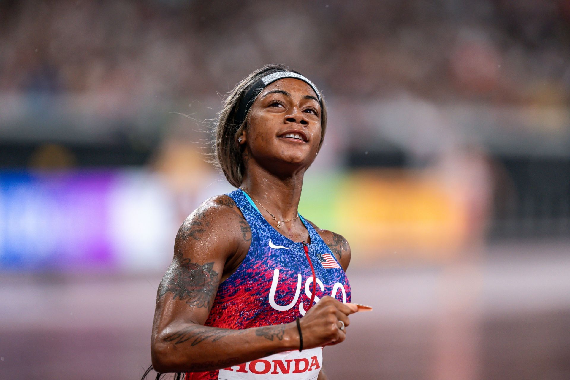 Sha&#039;Carri Richardson at the World Athletics Championships Tokyo 2025 - (Source: Getty)