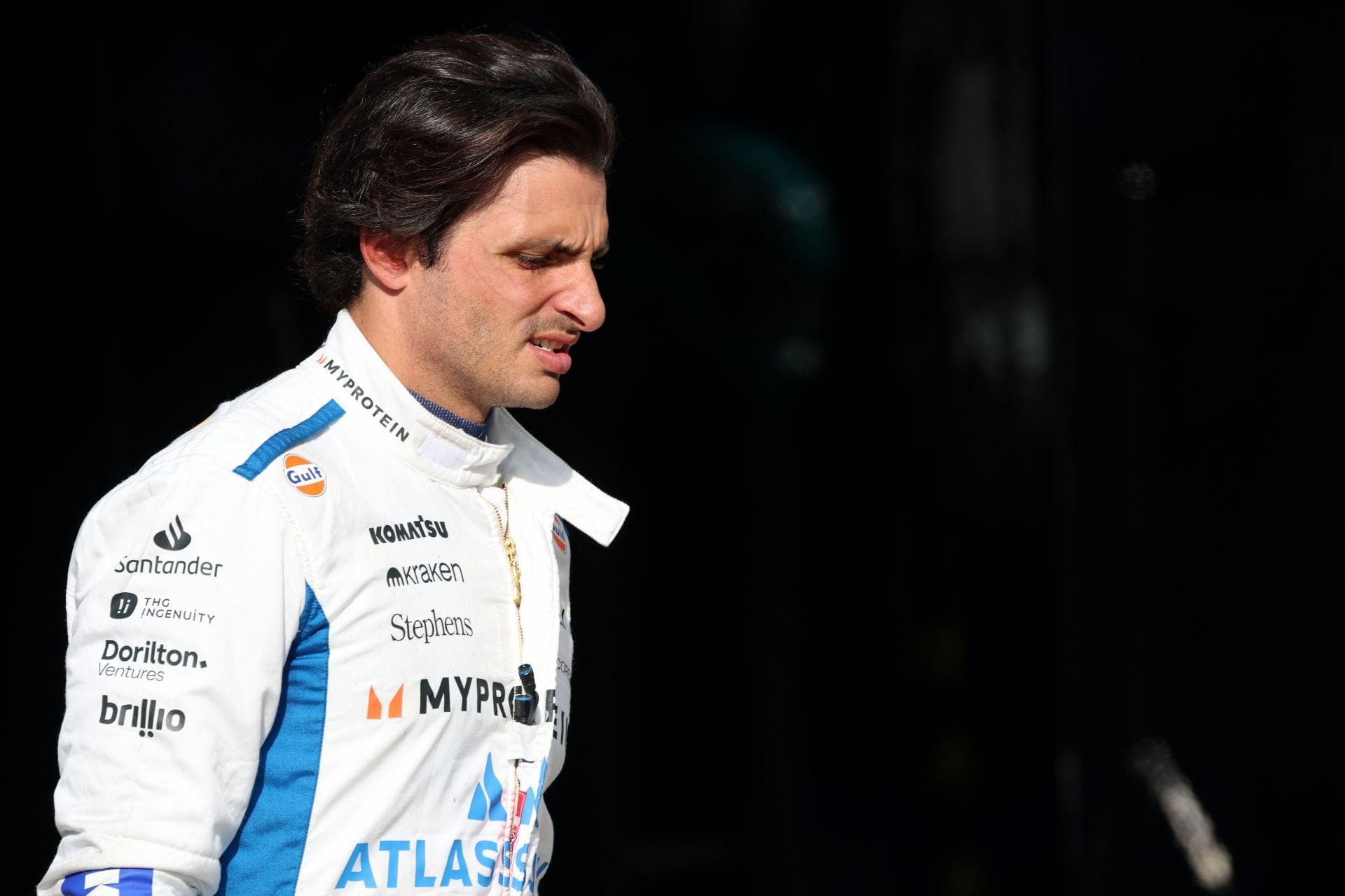 Carlos Sainz after qualifying for the F1 Grand Prix of Italy. Source: Getty