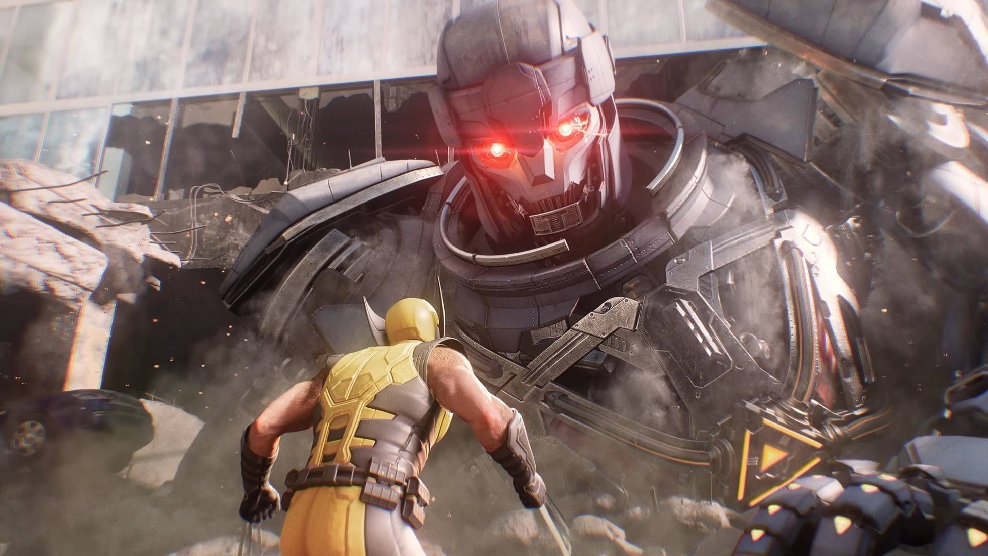 Players can expect to face off against the giant Sentinel in Marvel&rsquo;s Wolverine (Image via Insomniac Games)