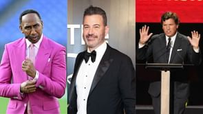 Stephen A. Smith alleges "hypocrisy" in Jimmy Kimmel's suspension outrage vs. Tucker Carlson's Fox firing