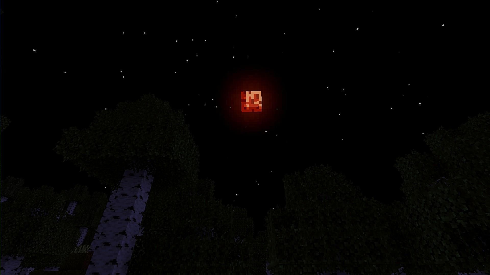 A Minecraft player suggests the addition of a Blood Moon event 